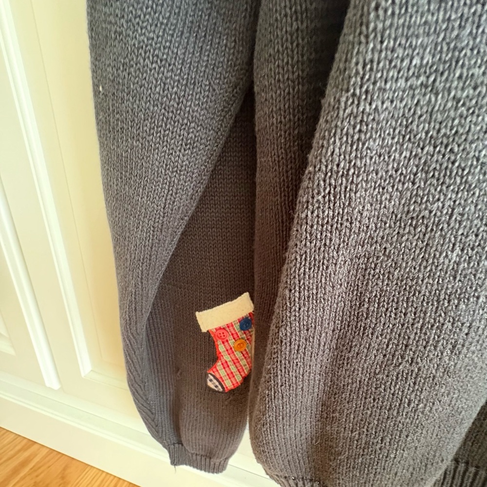 Karen Scott Black Festive Turtleneck Sweater - Picture 3 of 5